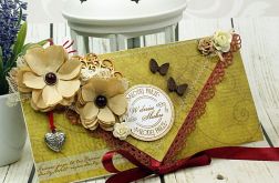 Kartka ślubna- vintage LOVE