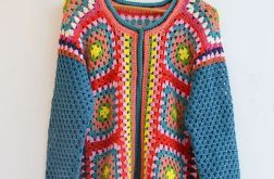 Rozpinany kolorowy sweter