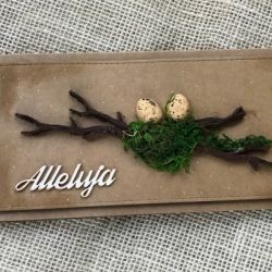 083,Wielkanoc-kartka wielkanocna z chrobotkiem