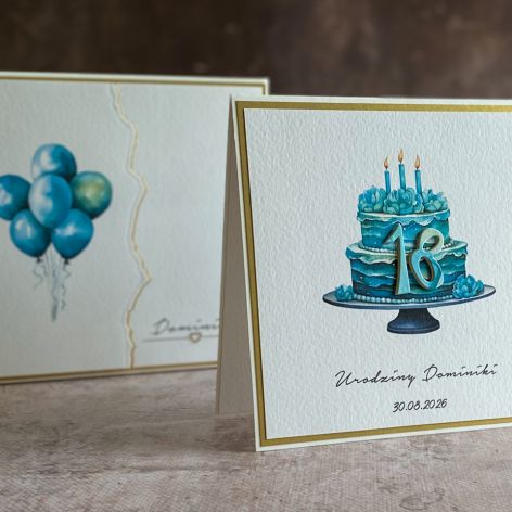 Kartka na 18 urodziny z pudełkiem, BH 31