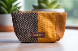 Miodowa kosmetyczka midi patchwork