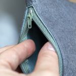 Ciemnoszara filcowa kosmetyczka mini I - 