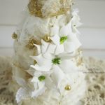 Choinka biało-złota - 