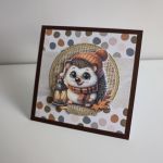 Kartka na urodziny jeż z latarenką - Kartka na urodziny jeż z latarenką