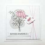 Ręcznie robiona kartka na urodziny imieniny - Urodzinowa kartka handmade