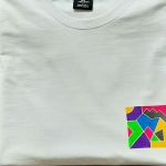 T-shirt ręcznie malowany kolory 90s unisex - Koszulka t-shirt