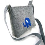 Mini bag with blue elephant - 