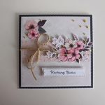 Kartka na Dzień Babci kwiaty róż - Kartka na Dzień Babci kwiaty róż