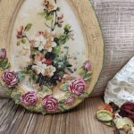 Dekor wiosenny - Decoupage - Cream Flowers - Dekor wiosenny - Decoupage - Cream Flowers