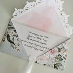 Kartka ślubna kopertówka serca - życzenia