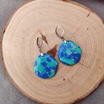 Oceaniczna Laguna – kolczyki z glinki polimerowej - 3