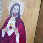 Serce Jezusa - ikona  - widok z boku