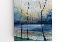 Pejzaż 65-akwarela formatu A5.