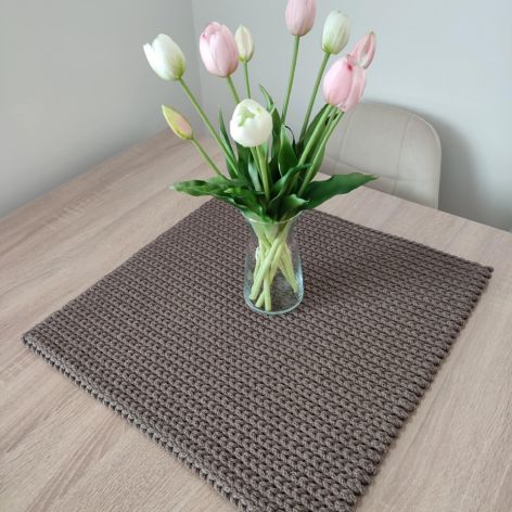 Podkładka szydełkowa ze sznurka 50cmx50cm 