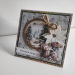 Kartka bożonarodzeniowa handmade gwiazda betlejemska  - Kartka bożonarodzeniowa
