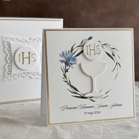 Pamiątka I Komunii w pudełku z kopertą, 104