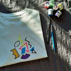 Koszulka ręcznie malowana picasso unisex