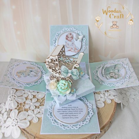 Exploding box chrzest "Sweetheart1" GOTOWY