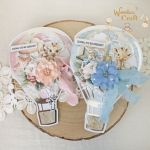 Kartka urodzinowa balonik "BabyGirlUniverse1" - 