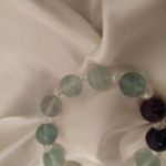 Bransoletka "Zielony kryształek" z fluorytu - Bransoletka z wysokiej jakości fluorytu