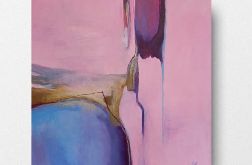 Abstrakcja -obraz akrylowy -formatu 60x60 cm.