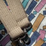 Torba granatowa handmade RASPBERI – unikatowa torba dla mamy z mocowaniami do wózka - 