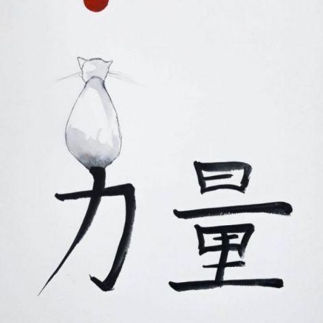 "Chiński Znak Siły" kaligrafia chińska
