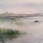 Morze-akwarela formatu 15/15 cm  - 