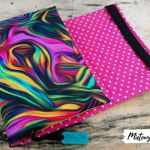 Otulacz / etui na książkę ~ ebru kolorowe - null