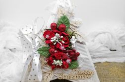 Kartka świąteczna w kształcie choinki BNR 012