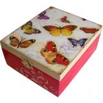 Szkatułka w motyle - pudełkow w motyle