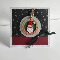 Kartka świąteczna bożonarodzeniowa Mikołaj Merry Christmas 