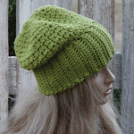 czapka zielony groszek - 