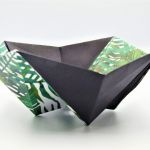 Geometryczna miseczka origami w liście palmy - 2