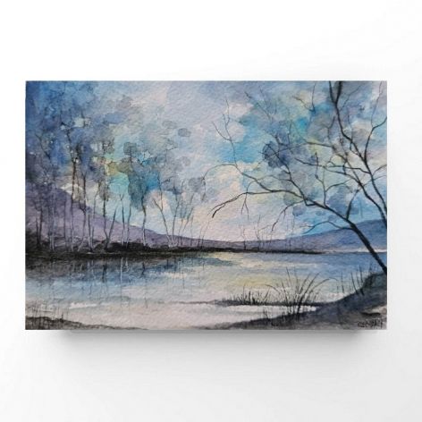 Pejzaż 43-akwarela A5..