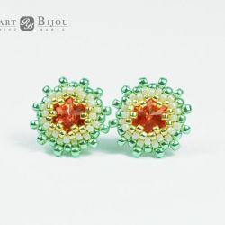 Kolczyki sztyfty / wkrętki Swarovski rivoli