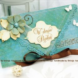 Kopertówka z okazji ślubu-lazurowe wybrzeże