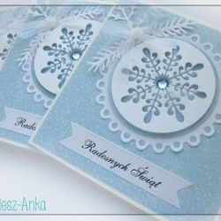 Kartka świąteczna z bombką 2