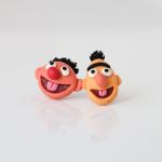 Bert i Ernie - kolczyki Ulica Sezamkowa - Bert i Ernie - kolczyki inspirowane filmem Ulica Sezamkowa