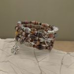 Bransoletka Boho z Papierowych Koralików Czterolistna Harmonia - 3