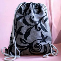 Szary workoplecak XL we wzory