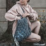 Makramowy plecak handmade - Super też na zwykły spacer żeby wrzucić telefon, porfel i bluzę gdy zrobi się chłodniej