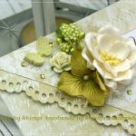 Kopertówka z okazji ślubu- delikatna oliwka - 