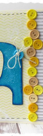 Kartka urodzinowa ze słoniem