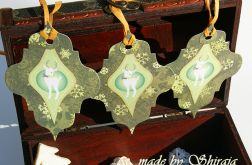 Bileciki do prezentów- reniferki II