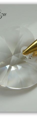 Zawieszka Swarovski Elements Heart 14mm Crystal