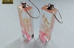 Dziki Sad II - kolczyki z żywicy i srebra