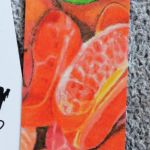 Zakładka do książki z mandarynkami - Zbliżenie na owoce