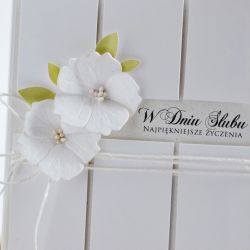 Biała KARTKA ŚLUBNA #1