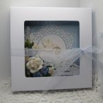 Kartka na chrzest dla chłopca w pudełku 03 - 